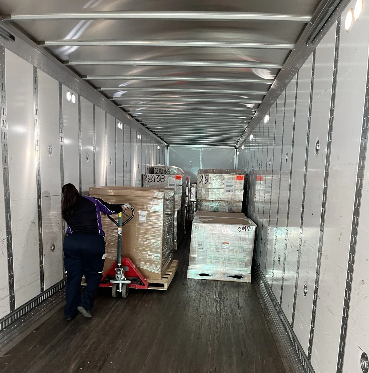 Truck full of Gaylords